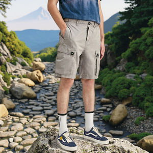 กางเกงขาสั้นผู้ชายแบบหลวมๆ สไตล์ลำลอง ขายส่ง รับออกแบบตามสั่ง ผลิตตามแบบ OEM ปักโลโก้ได้ คุณภาพสูง - Product Image 5