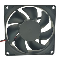80x80x25mm casque de refroidissement ventilateur d'ordinateur avec contrôleur de vitesse 12V radiateur moteur RPM 5000