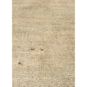 Alfombra Entropy Esh-316 verde anudada a mano de lana y seda afgana, de color liso, rectangular, para pasillo, hogar, coche, hecha a mano, de viscosa, para sala de estar - Product Image 3