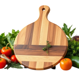 Tabla de Cortar de Madera Maciza Hecha a Mano con Acabado Liso y Orificio para Colgar |   Tabla de Cortar de Cocina Resistente para Uso Diario - Product Image 2