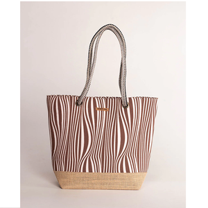 Sacs à main fourre-tout écologiques à imprimé bohème pour femmes Tissu naturel tressé élégant Prix d'usine en gros - Product Image 5