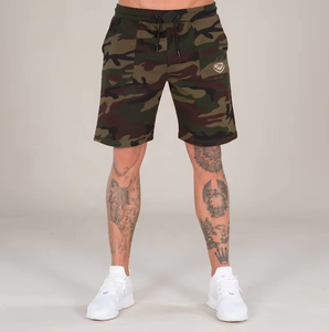 Wholesale Plain Streetwear Drawstring Blank Heavy Thick <b>Camo</b> Print French Terry Cotton Jogger <b>Shorts</b> Cotton Sweat <b>Shorts</b> - Product Image 4