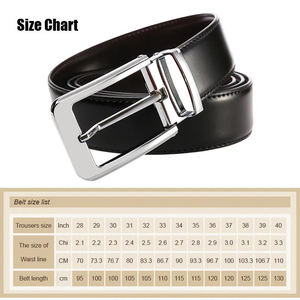 Ceintures en cuir véritable pour hommes de haute qualité Longueur personnalisée Style décontracté et occidental avec boucle en acier-Vente en gros - Product Image 5