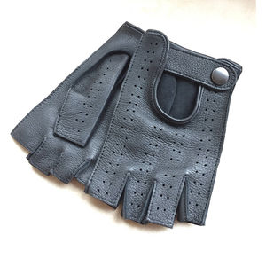 Gants de cyclisme personnalisés OEM pour hommes, sport, demi-doigts, antidérapants, avec coussinets en gel, pour moto, vélo de route, vélo, en cuir, en provenance du Pakistan - Product Image 2