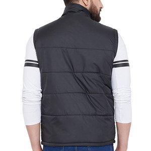 Chaleco acolchado informal transpirable impermeable de alta calidad OEM para hombre, ropa de abrigo de invierno de nailon/poliéster personalizable - Product Image 2