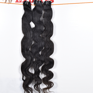 ผมมนุษย์ผม100% เรมี่นุ่มสลวยแบบอินเดียผมต่อแบบไม่ผ่านกระบวนการทางเคมีแบบตรง - Product Image 1