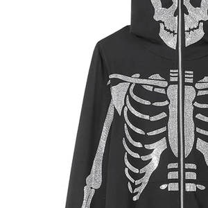 Streetwear moda OEM ODM precio de fábrica personalizado mujeres Rhinestone Sudadera con capucha personalizada Bling para - Product Image 4