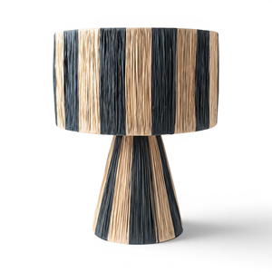 Lámpara de Mesa de Bambú Estilo Costero para Dormitorio, con Batería, Diseño Clásico - Product Image 4