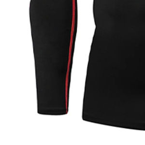 Pull à manches longues pour hommes de haute qualité haut grand et grand couche de base coupe ajustée avec couche de base à séchage rapide à col haut - Product Image 5