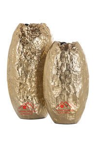 Vase en métal de style vintage finition or poussiéreux, centre de table de mariage, nouveau design, vase en aluminium métallique, décoration de jardin - Product Image 2