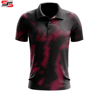 OEM ODM sublimación de manga corta deportes camiseta al por mayor camisas para hombres 100 poliéster Zip up Polo Shirt - Product Image 2