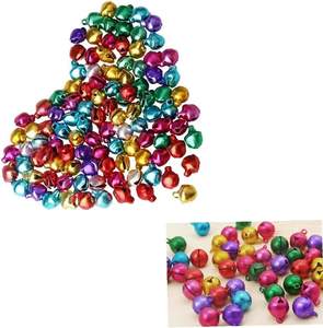 Juego de 5 campanas decorativas de corazón tradicional de metal para adornos de árboles de Navidad y decoración del hogar - Product Image 5