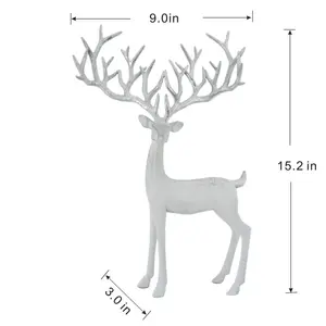 Escultura de Reno Navideño de Metal de Alta Calidad para Decoración Navideña - Product Image 5