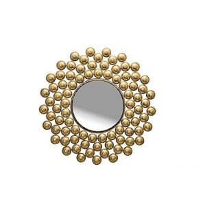 Gold Plated <b>Balls</b> Frame Luxury Vanity <b>Mirror</b> Minimalist Quality Modern Indoor Wall Decor Wholesale for Home Use Only - Product Image 1