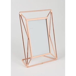 Cadre photo flottant en métal or rose de haute qualité, cadre photo rectangulaire moderne en verre pour l'affichage sur table, décoration de la maison - Product Image 2