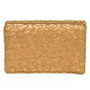 Bolso de mano de noche tejido a mano con cuentas de vidrio y detalles de cuentas pequeñas, forma y color personalizables, diseño hecho a mano. - Product Image 3