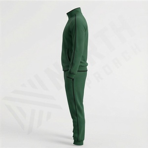 Survêtement d'hiver à capuche pour homme de haute qualité, personnalisable (impression et couleur), 100 % coton, respirant, léger, taille élastique - Product Image 3