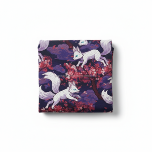 Pantalones Cortos de Malla Transpirables para Hombre al por Mayor, Diseño OEM Japonés Kitsune Fox Print Sakura Blossom Art, Pantalones Cortos de Hip Hop para Verano 2026 - Product Image 4