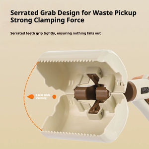 One-Hand Portable Foldable Dog Poop Scooper with Waste Bag Dispenser and Silicone <b>Clamp</b> for Easy Pet Waste Disposal - Product Image 4