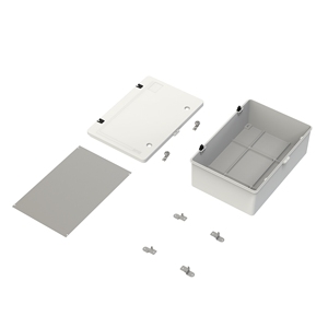 GRP <span class=keywords><strong>polyester</strong></span> bao vây 400x600x220mm <span class=keywords><strong>IP65</strong></span> treo tường không thấm nước Hộp nối RAL 7035 Bảng điều chỉnh gắn tấm - Product Image 4