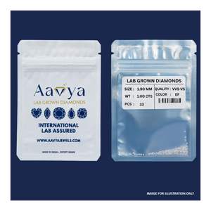 Abrace el Lujo Moderno con Este Diamante Redondo Suelto de 1 Quilate EF VVS VS con Certificado IGI, Cultivado en Laboratorio, de 1.90 mm para Joyería Personalizada - Product Image 1