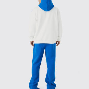 Nuevo conjunto de chándal con capucha de algodón orgánico 2025, chándal personalizado para hombre con pantalones y Sudadera con capucha - Product Image 2