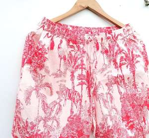 Pyjama fait à la main costume de nuit femmes costume de nuit pyjama ensemble, vêtements de salon de luxe, costume de nuit en coton doux pj ensemble Pj ensemble coton indien - Product Image 3