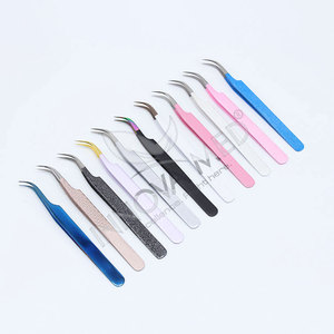 แหนบต่อขนตาสแตนเลสสีดำแบบเฉียง จับถนัดมือ ทนทาน ป้องกันไฟฟ้าสถิตย์ รับผลิตตามสั่งพร้อมโลโก้ - Product Image 6