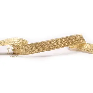B & S renda 30 mm Mylar kepang emas hiasan untuk suasana Fashion seragam emas Bias dan berdiri renda untuk seragam upacara