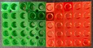 Blíster de barrera extra alto redondo de diferentes colores probablemente hecho de plástico o PVDC - Product Image 2