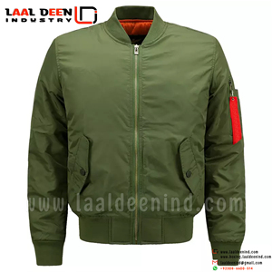 Veste de baseball d'hiver pour hommes plus vestes d'université en coton logo personnalisé Pakistan prix de gros - Product Image 6