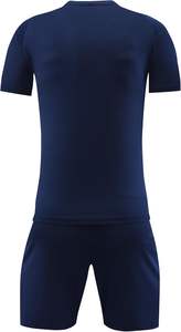 Conjunto de uniforme de equipo atlético 100% poliéster ligero transpirable elástico camiseta de fútbol y pantalones cortos - Product Image 2