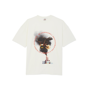 Camiseta 100 Companies Pollute 100% algodón de manga corta para hombre, ropa de calle con mensaje ambiental - Product Image 1
