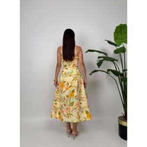 Vestido Maxi Estampado para Mujer missJANELL en Azul, Elegante Vestido Casual de Verano para Vacaciones, Mezcla de Lino y Poliéster, Corte Cómodo - Product Image 5