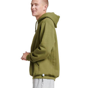 เสื้อฮู้ดสวมหัวผ้าฟลีซผ้าฝ้ายลายนักล่าสีเขียว - Product Image 6