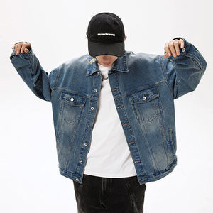 Nouvelle veste en jean de luxe pour homme, élégante, coupe slim, style urbain, à capuche, en toile délavée, à manches longues, avec fermeture éclair frontale, personnalisée, de haute qualité - Product Image 1