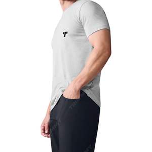 เสื้อยืดเปล่าสำหรับผู้ชายพิมพ์โลโก้แบบยูนิเซ็กซ์สุดหรูมาใหม่เสื้อยืดโอเวอร์ไซส์สำหรับผู้ชายขายส่งผลิตในปากีสถาน - Product Image 5