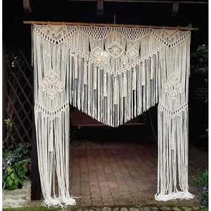 Arco de Macramé para Boda y Fondo Decorativo, Hermosa Decoración de Pared para Bodas - Product Image 1