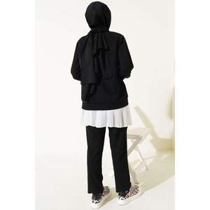 Ensemble 2 pièces Tie Dye détaillé pour femme en noir - Product Image 3