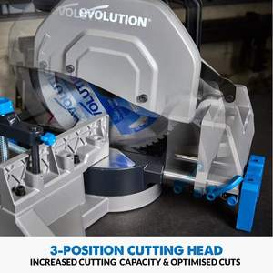 Scie à onglet robuste de 14 pouces, 15A, 1450 tr/min, lame TCT, tête coulissante, goupille de verrouillage, pinces en fonte, scies électriques pour la découpe des métaux - Product Image 5