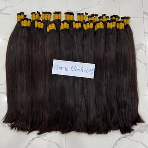 ผมต่อสำหรับต่อผมมนุษย์ทำจากผมแท้สีน้ำตาลธรรมชาติสำหรับฟอกสีผมเรมี่รัสเซีย - Product Image 1