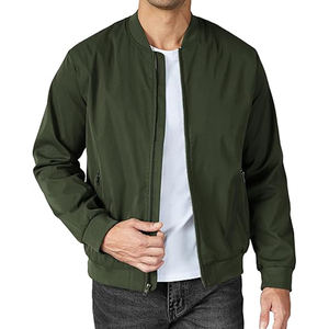 Veste softshell à logo personnalisé pour hommes, manteau d'automne coupe-vent à manches longues, vêtements de sport décontractés, blouson d'aviateur respirant à fermeture éclair - Product Image 1