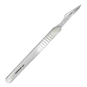 Manche de scalpel en acier inoxydable, lame, instrument chirurgical manuel pour la médecine, la santé, la coupe, les procédures cliniques, réutilisable, CE - Product Image 3
