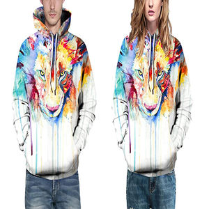 Alta calidad Oversize Pullover Tie Dye Hoodie Venta al por mayor de dibujos animados de algodón para el invierno Hoodie Custom Heavyweight Men's Hoodies - Product Image 3