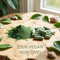 Capsules et comprimés de spiruline biologique, complément alimentaire super-riche en protéines pour l'énergie, le soutien immunitaire, la détoxification, végétalien, sans OGM, sans gluten