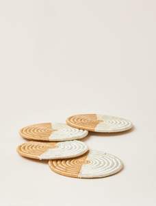 American Style Round Shape Handmade Rattan Coaster in Table Coaster for <b>Dinner</b> Home Decor Accessories - Product Image 2