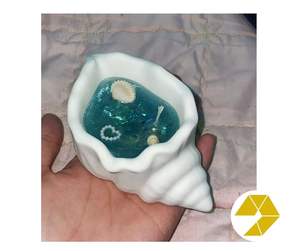 Vela de concha costera con olor a ola oceánica, vela de concha marina para decoración del hogar en la playa, vibraciones tropicales, regalo romántico esencial - Product Image 4