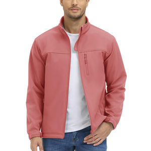 Chaqueta Cortavientos Softshell con Capucha para Hombre, de Alta Calidad, Impermeable, Transpirable, Ecológica, Informal de Invierno, para Lluvia, con Logotipo Personalizado, de Lona - Product Image 1