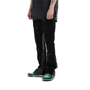 Pantalons de survêtement évasés pour hommes à prix de gros, pantalon de jogging en molleton ample, logo personnalisé, pantalon de survêtement évasé pour hommes - Product Image 3