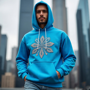 High Quality 100% Cotton <b>Pullover</b> Hoodies Fashionable Solid Pattern Sweatshirts for <b>Men</b> Women - Product Image 2